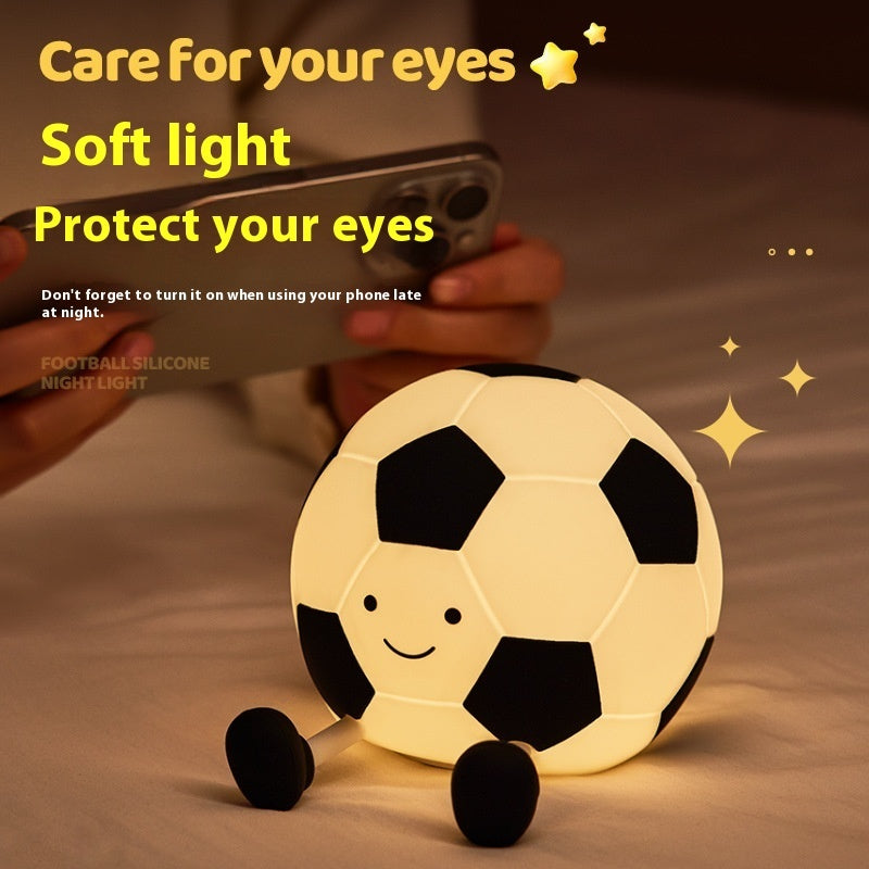 KickGlow Football Night Lamp – Soft Silicone Ambient Light