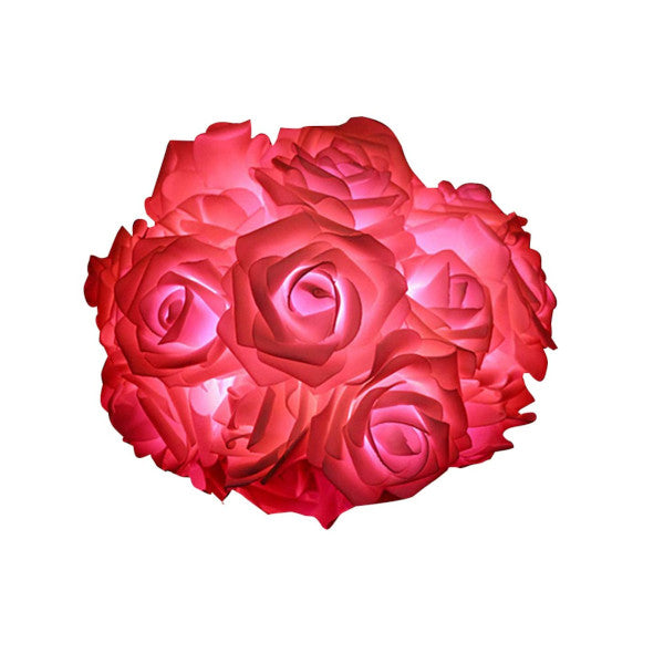 Rosé Glow String Lights – Romantic Flower LED Decor