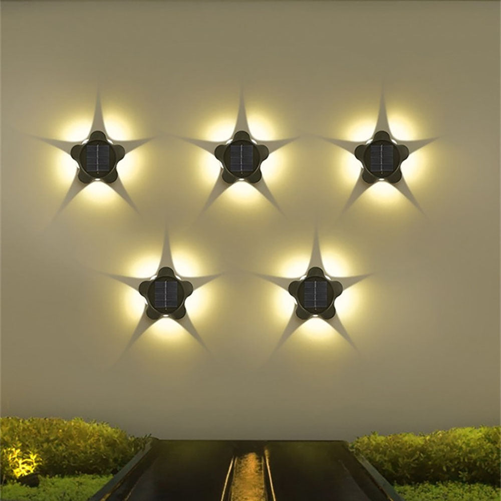 Stellora Star Wall Light – Solar Outdoor Accent Lamp