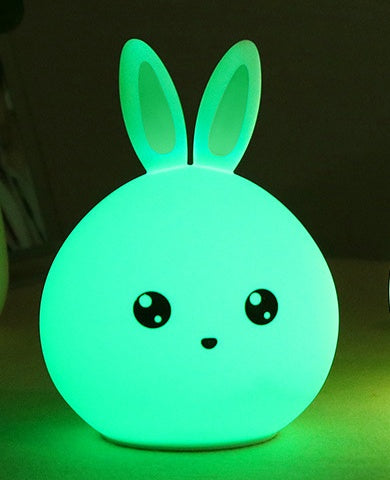BunnyGlow Night Lamp – Touch Sensor Silicone LED Light