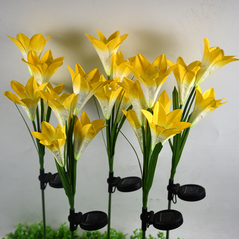 LilyGlow Solar Lantern – Outdoor Flower Garden Light