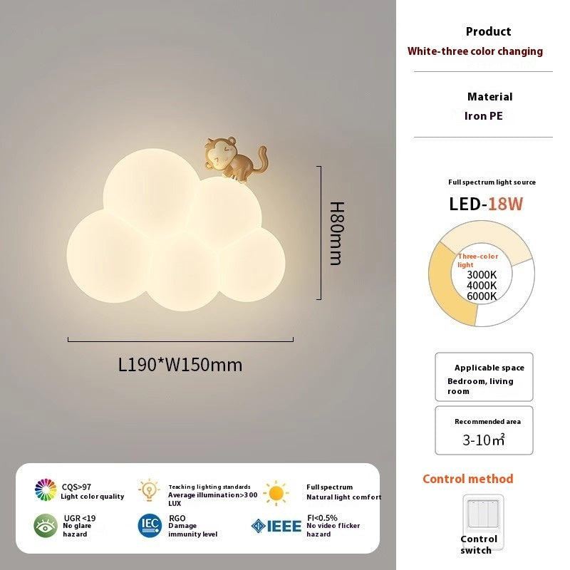 LumaPlay Wall Lamp – Animal & Cloud Ambient Light