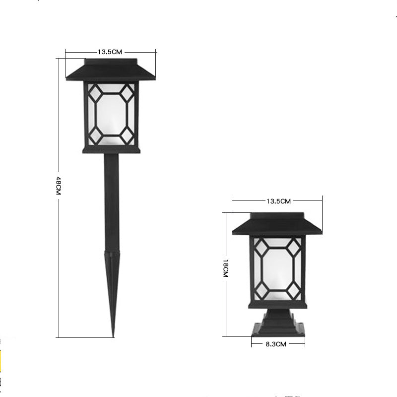 CourtyardGlow Solar Lamp – Decorative Garden Lawn Light