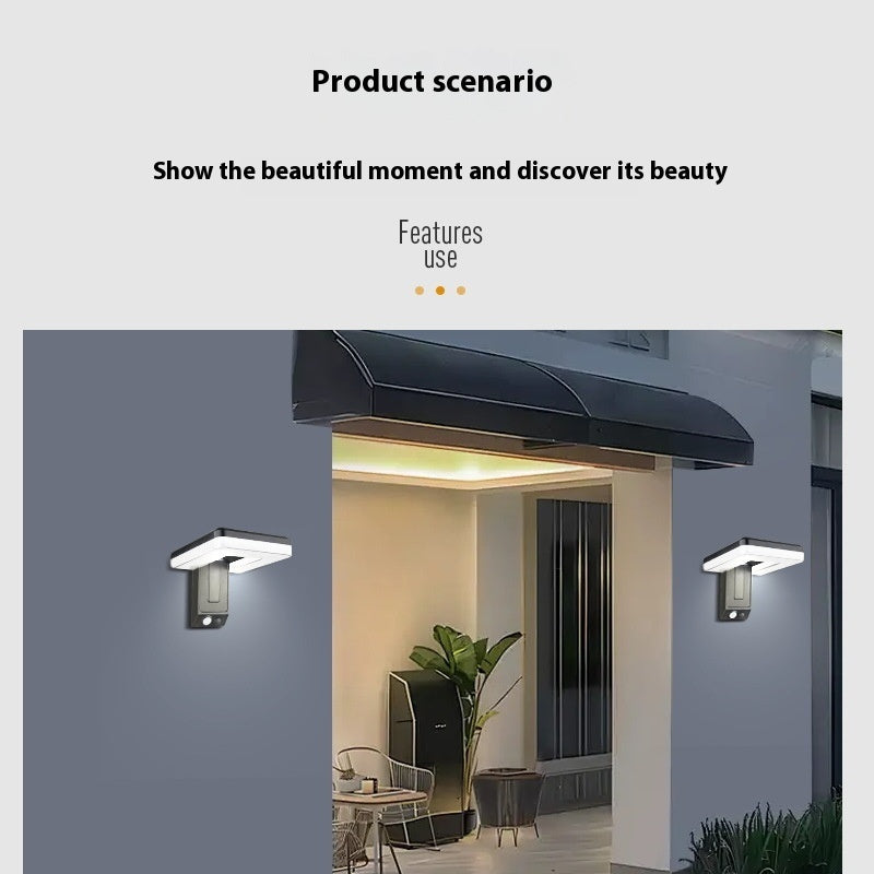 FlexBeam Solar Lamp – Foldable Motion Sensor Wall Light