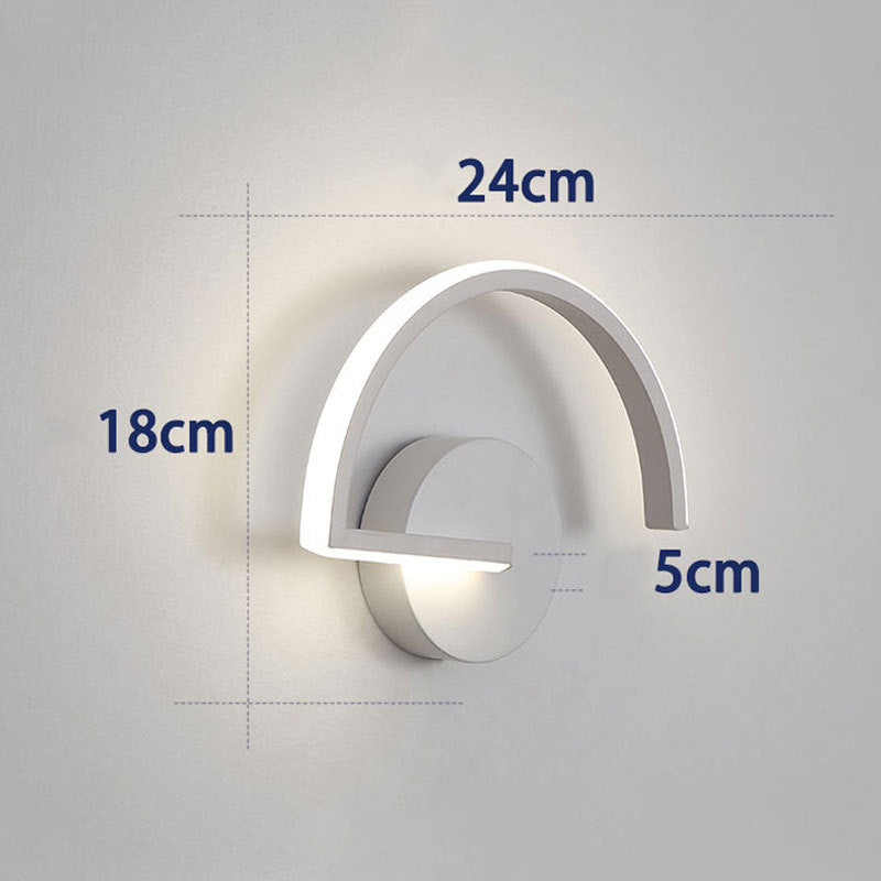Arcora Wall Lamp – Minimal Semi-Circle Ambient Light