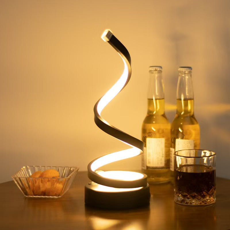 Spira LED Desk Lamp – Minimal Sculptural Light