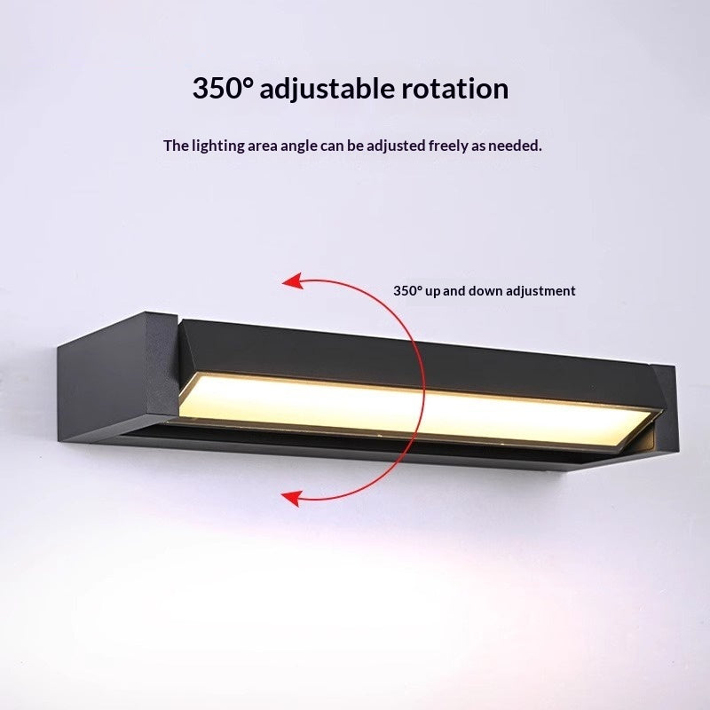 Solis Twist Wall Light – Rotating Strip Outdoor Lamp