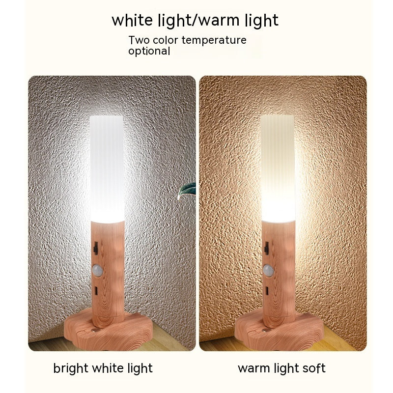 Auralis Wood Sensor Light – Smart Magnetic Ambient Lamp