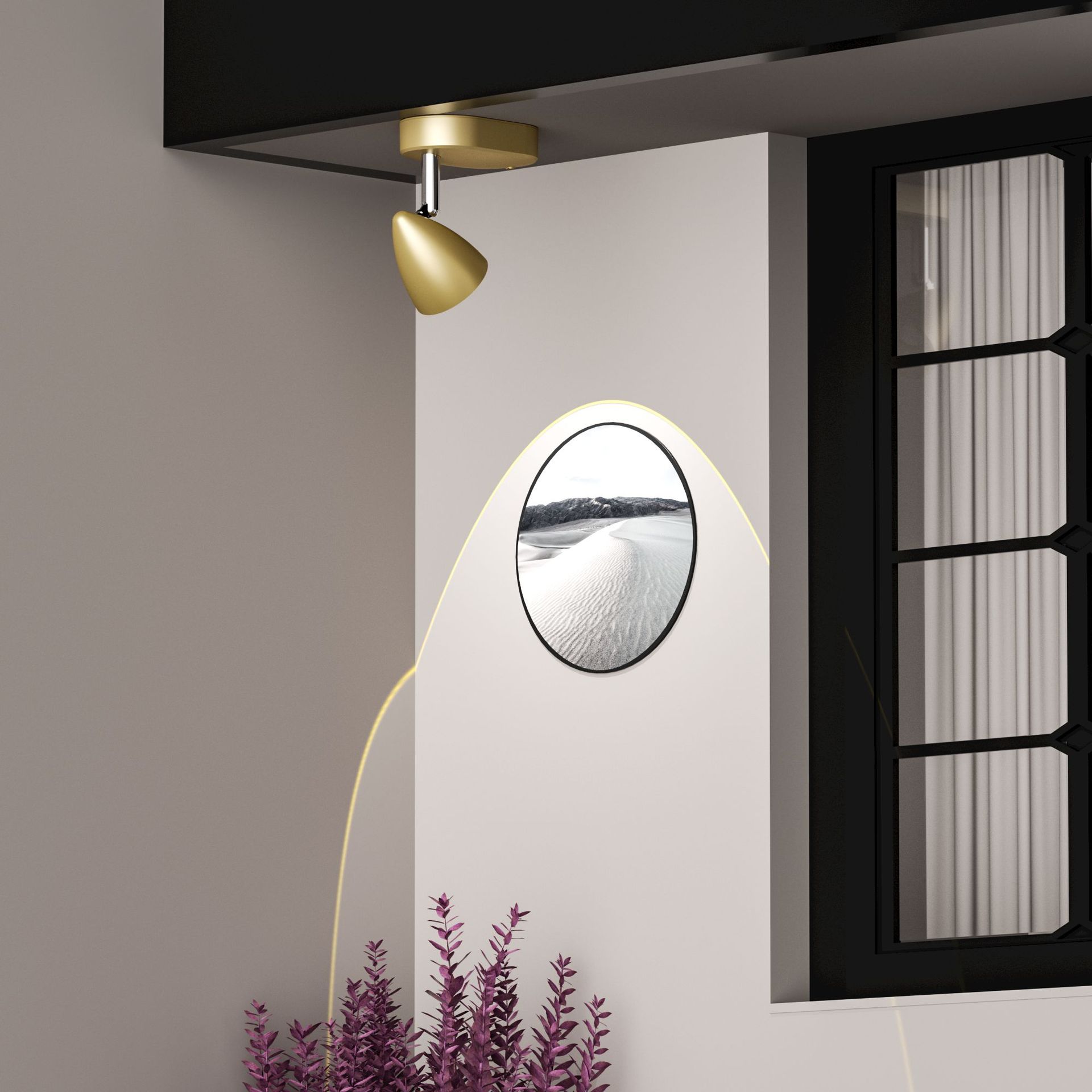 Auralux Showcase Wall Lamp – Smart Ambient Display Light