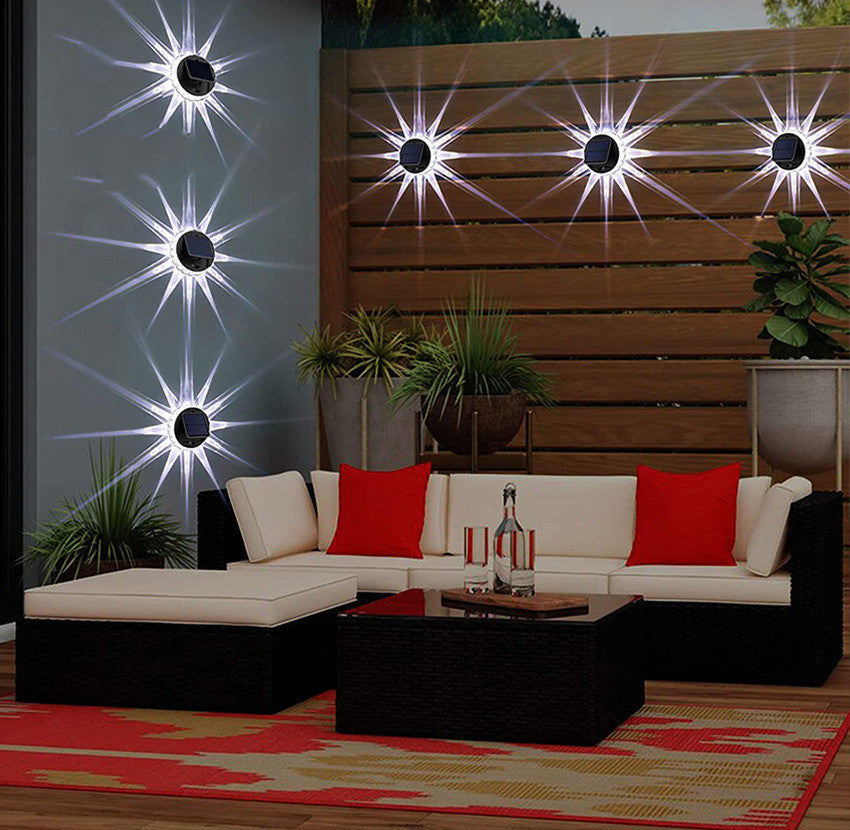 Solis Fence Glow – Solar Round Garden Wall Light