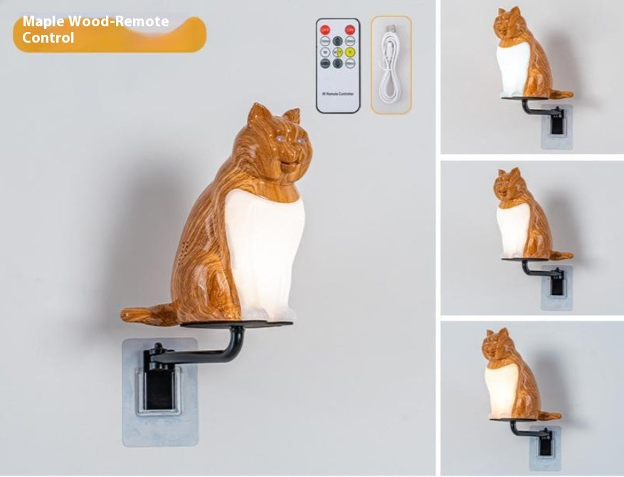 Felora Cat Wall Lamp – Minimal Ambient Night Light