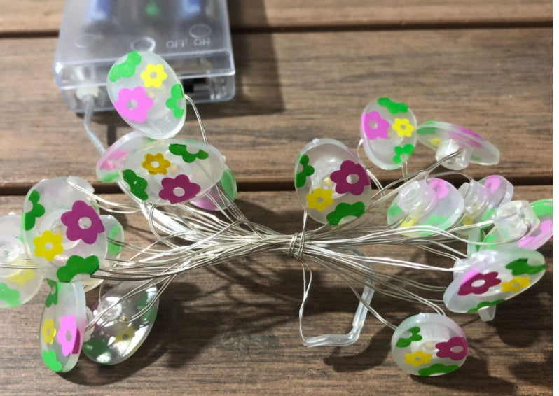 LunaBloom Easter String Lights - Bunny & carrot LED Decor.