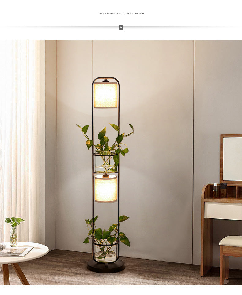 Verdéa Glass Plant Lamp – Minimal Botanical Ambient Light