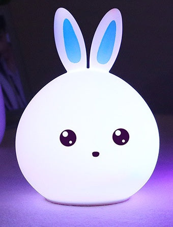 BunnyGlow Night Lamp – Touch Sensor Silicone LED Light