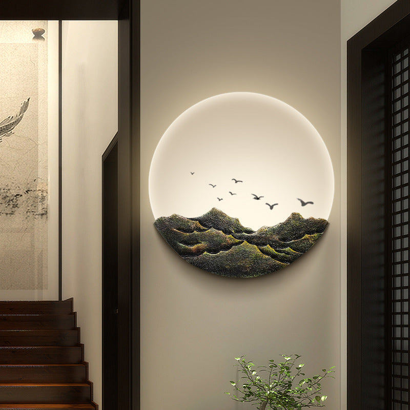 ZenMountain Wall Lamp – Chinese Style LED Light