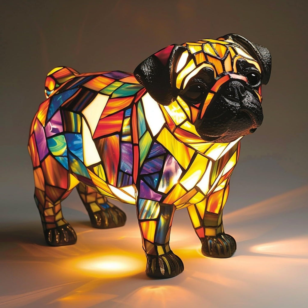PawGlow Dog Lamp – Cute Resin Animal Decoration Light