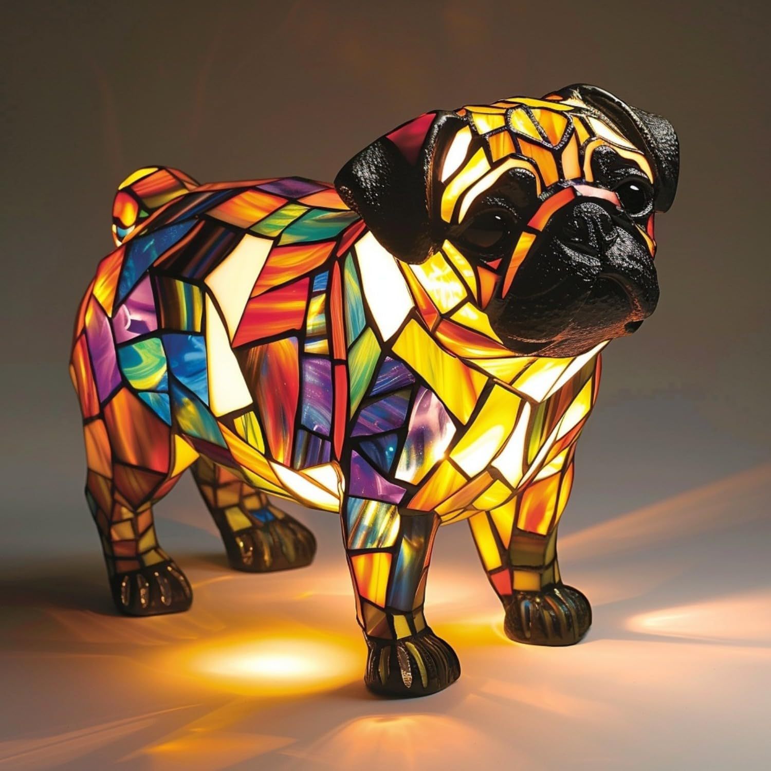 PawGlow Dog Lamp – Cute Resin Animal Decoration Light