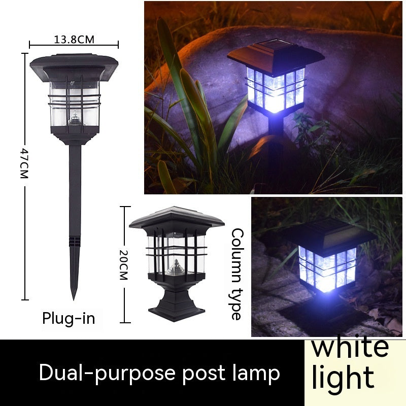 CourtyardGlow Solar Lamp – Decorative Garden Lawn Light