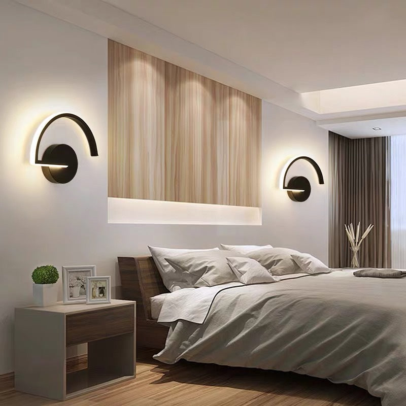 Arcora Wall Lamp – Minimal Semi-Circle Ambient Light