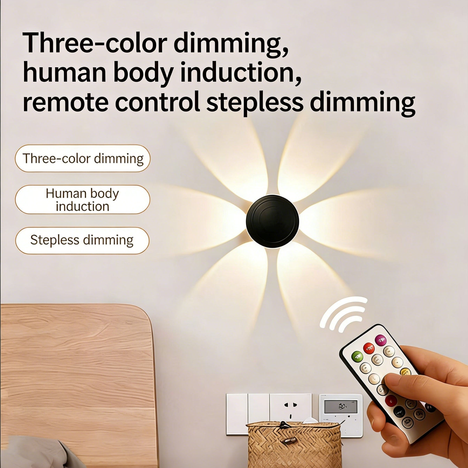 Floréa Smart Sensor Lamp – Remote-Controlled Ambient Light