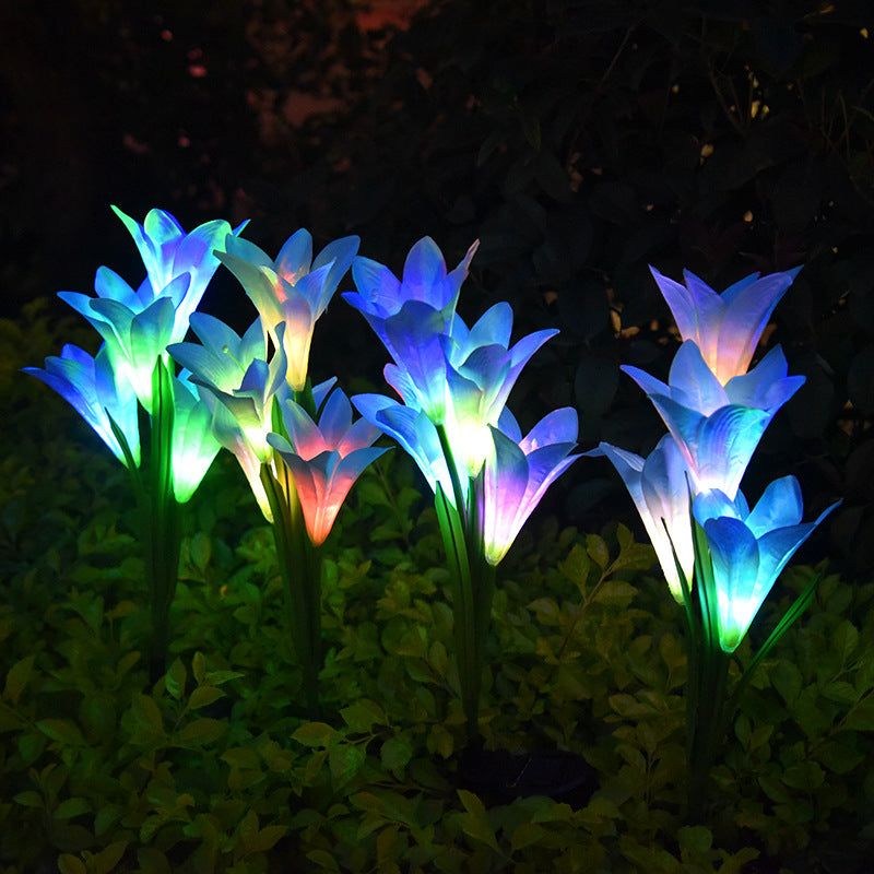 LilyGlow Solar Lantern – Outdoor Flower Garden Light