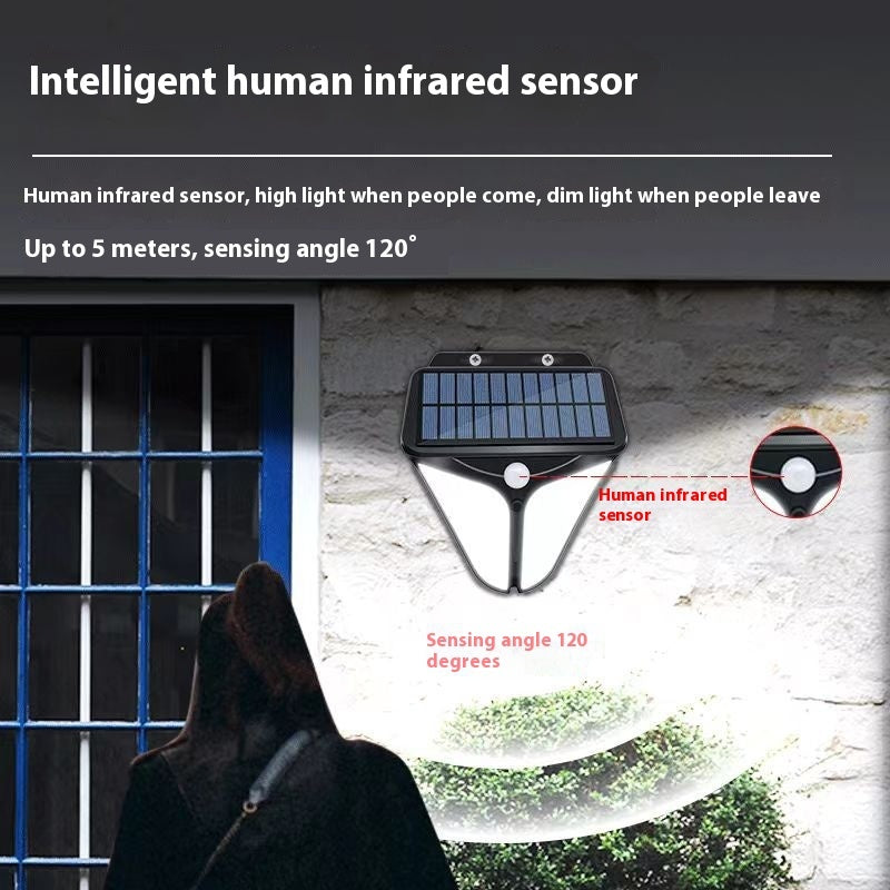 Solis Duo Sense Wall Light – Solar Motion Outdoor Lamp
