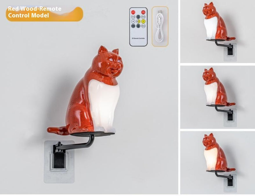 Felora Cat Wall Lamp – Minimal Ambient Night Light