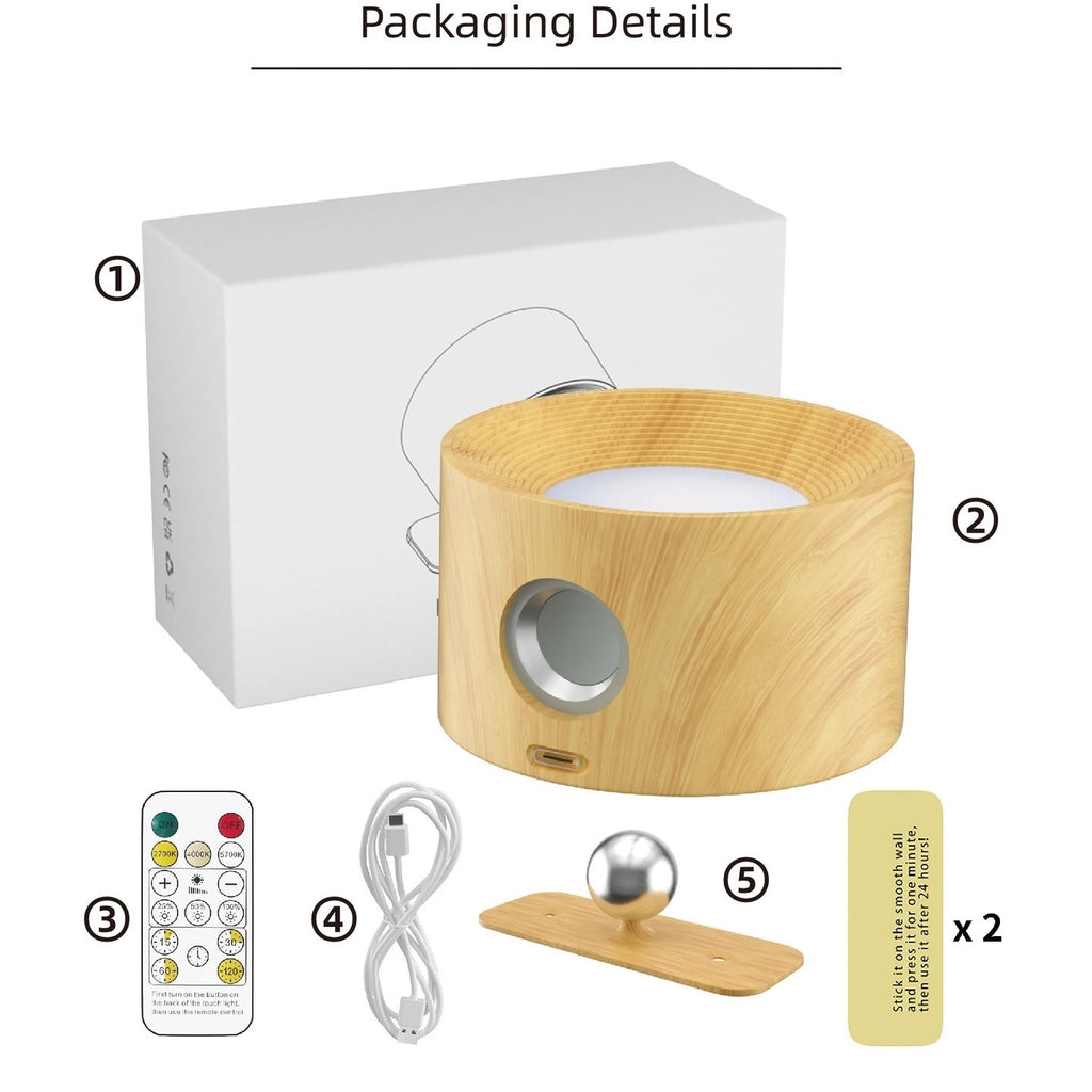 Auralis Smart Wall Light – Magnetic Rechargeable Ambient Lamp