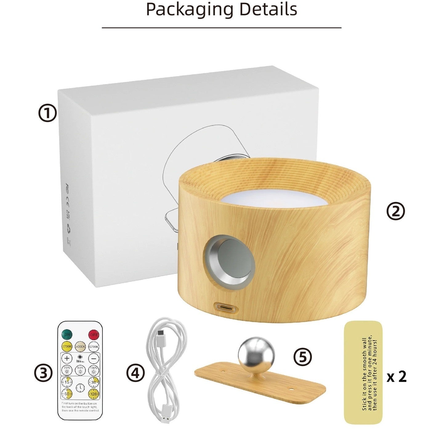Auralis Smart Wall Light – Magnetic Rechargeable Ambient Lamp