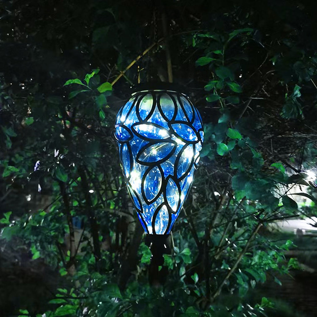 AquaDrop Solar Lantern – Teardrop Hanging Garden Light