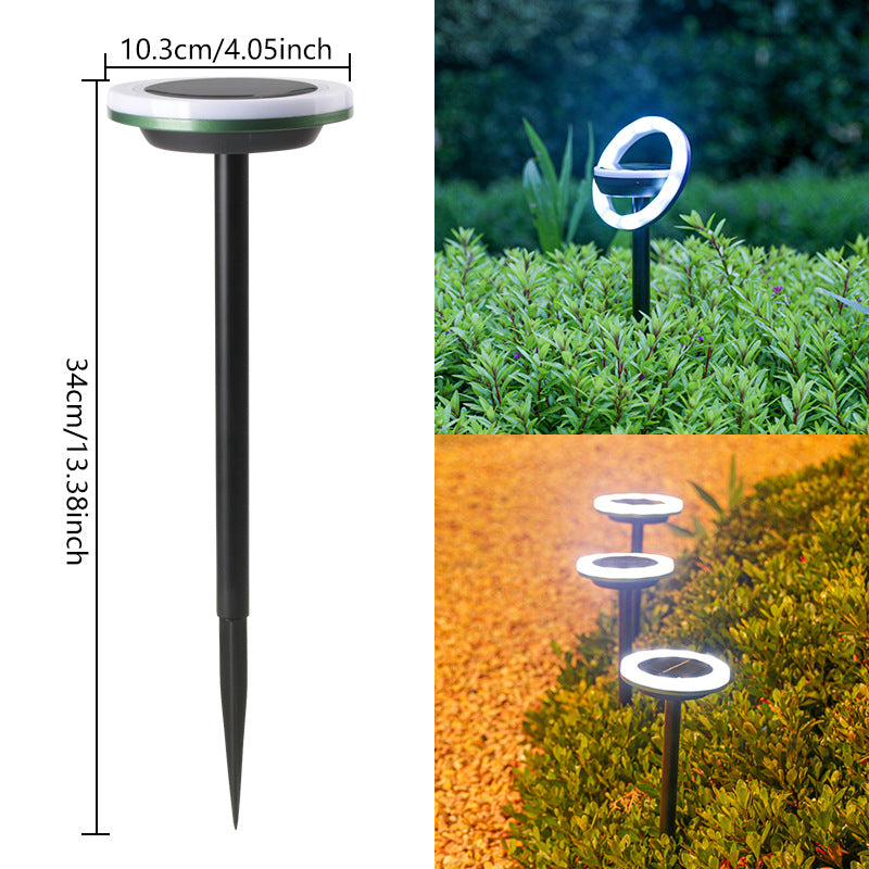 SpinGlow Solar Lawn Light – Rotating Outdoor Garden Lamp