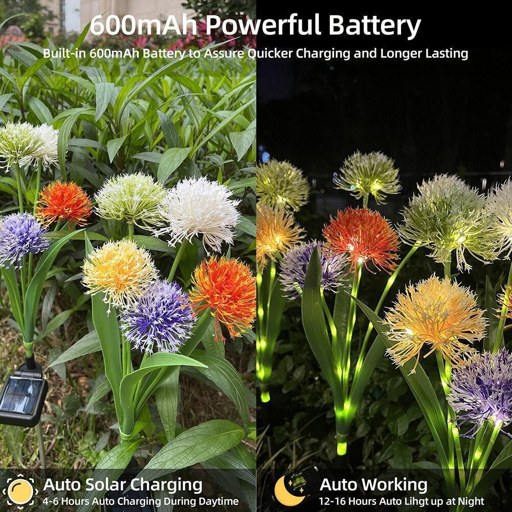 BloomGlow Solar Lawn Lamp – Garden Flower Decorative Light