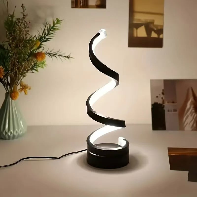 Spira LED Desk Lamp – Minimal Sculptural Light