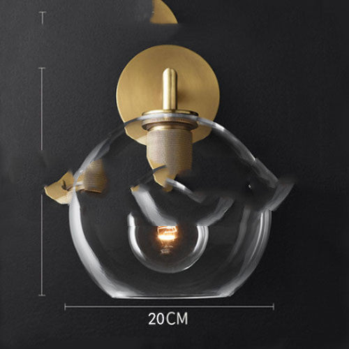 Noiré Glass Wall Lamp – Industrial Ambient Light