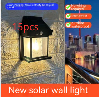 Solis Vintage Glow – Solar Tungsten Garden Wall Lamp