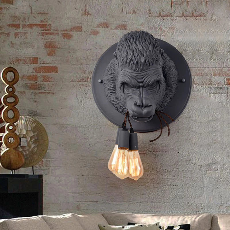 Noiré Gorilla Wall Lamp – Sculptural Statement Light