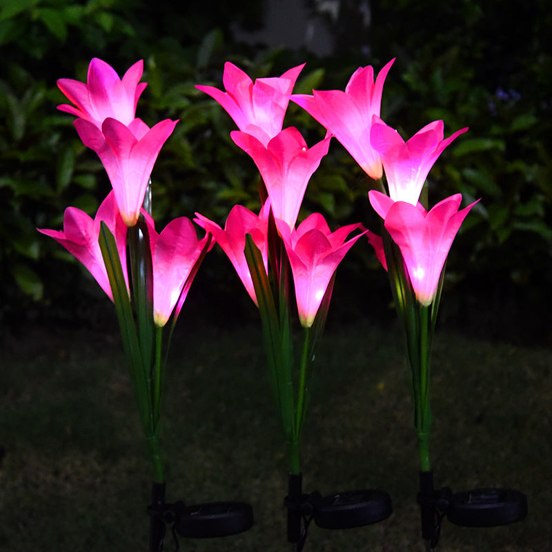 LilyGlow Solar Lantern – Outdoor Flower Garden Light