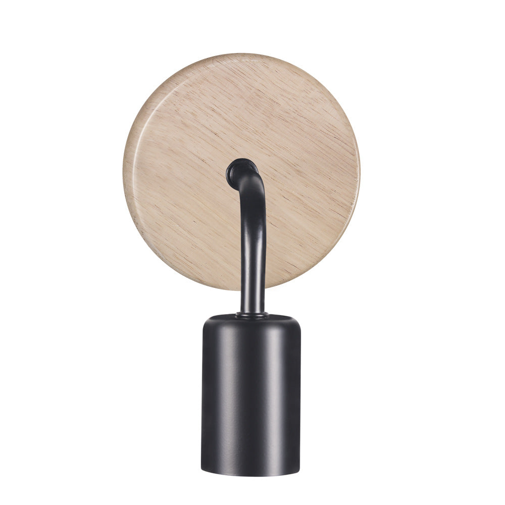 NordWood Wall Lamp – Modern Iron & Wood Light