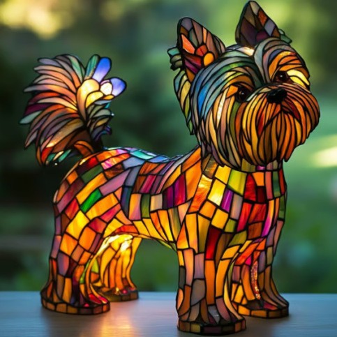 PawGlow Dog Lamp – Cute Resin Animal Decoration Light