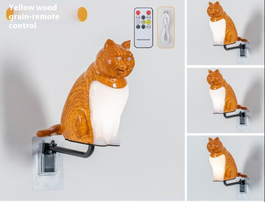 Felora Cat Wall Lamp – Minimal Ambient Night Light