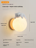 LunaNest Kids Wall Lamp – Moon & Animal Ambient Light