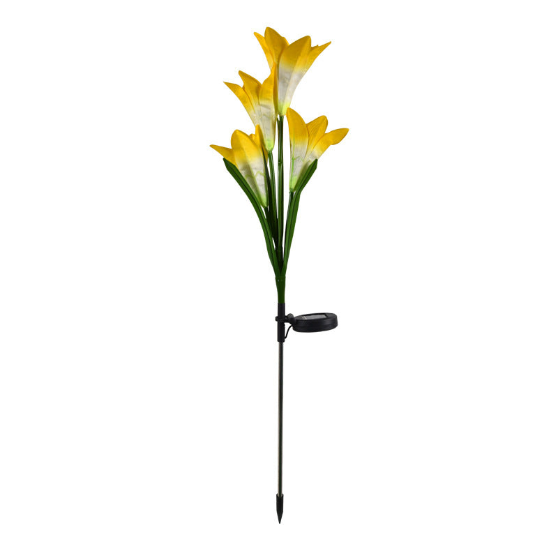 LilyGlow Solar Lantern – Outdoor Flower Garden Light
