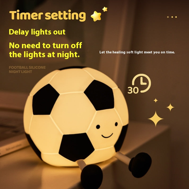 KickGlow Football Night Lamp – Soft Silicone Ambient Light