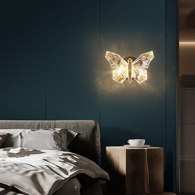 Aurelia Crystal Butterfly Lamp – Elegant Ambient Wall Light