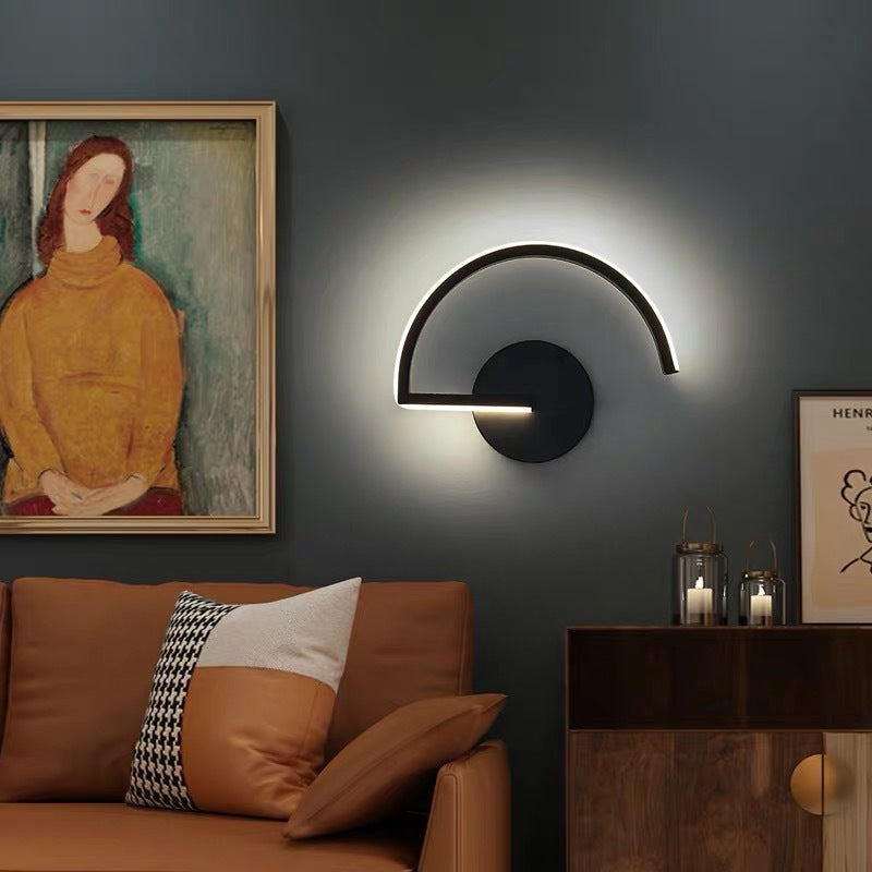 Arcora Wall Lamp – Minimal Semi-Circle Ambient Light