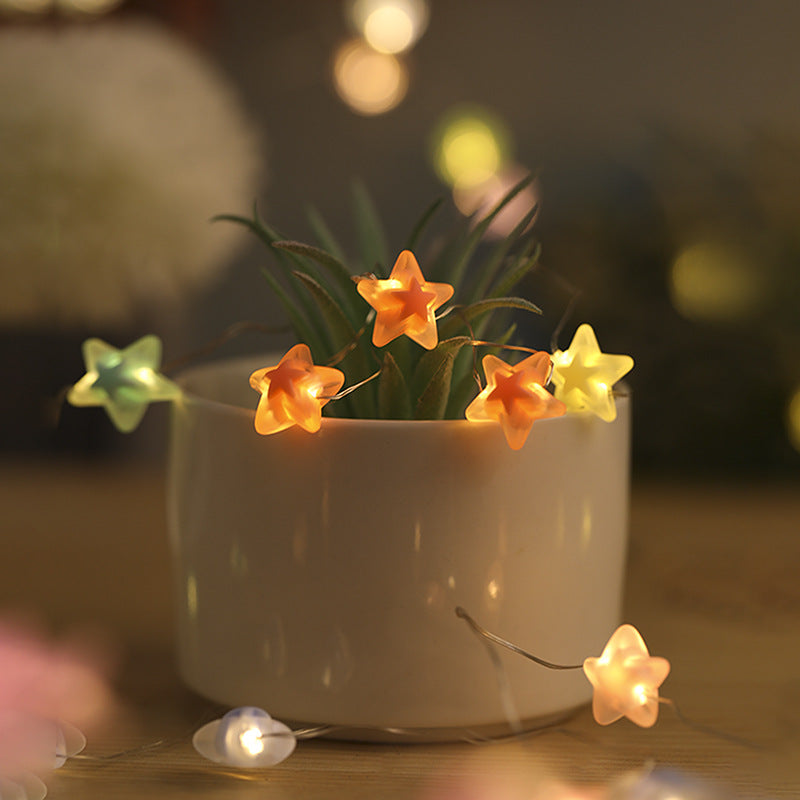 Stellora Star & Bloom LED String Lights – Soft Ambient Glow