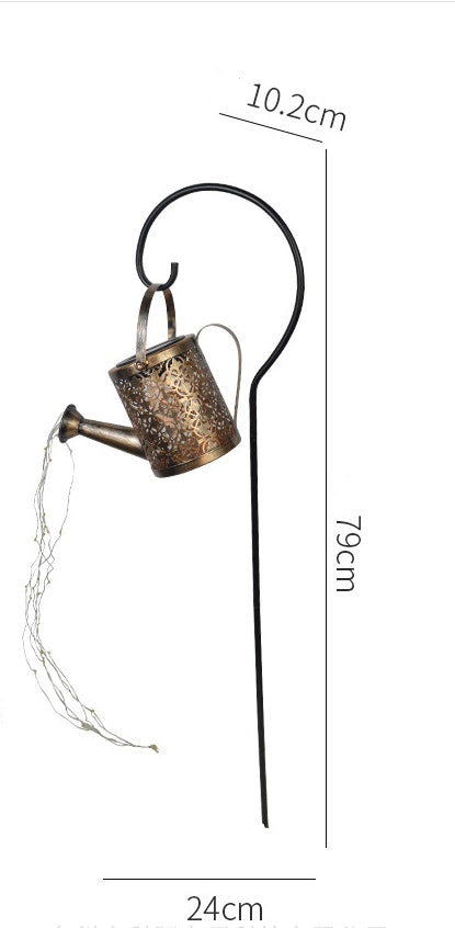 Starlume Watering Can Light – Enchanted Garden Solar Decor