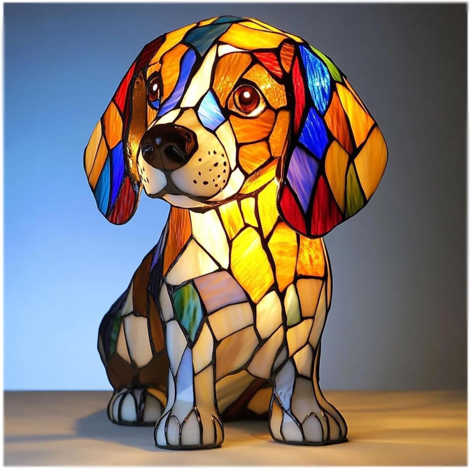 PawGlow Dog Lamp – Cute Resin Animal Decoration Light