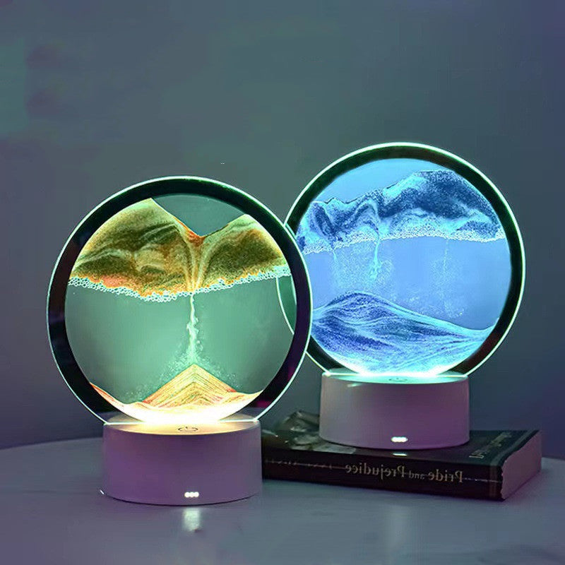 SandFlow 3D Lamp – Quicksand Ambient Table Light