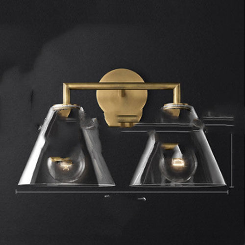 Noiré Glass Wall Lamp – Industrial Ambient Light